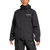 adidas Womens MT ESS 3 In 1 Solid Color Comfortable Soft Hooded Jacket Women Jackets Black JY4792