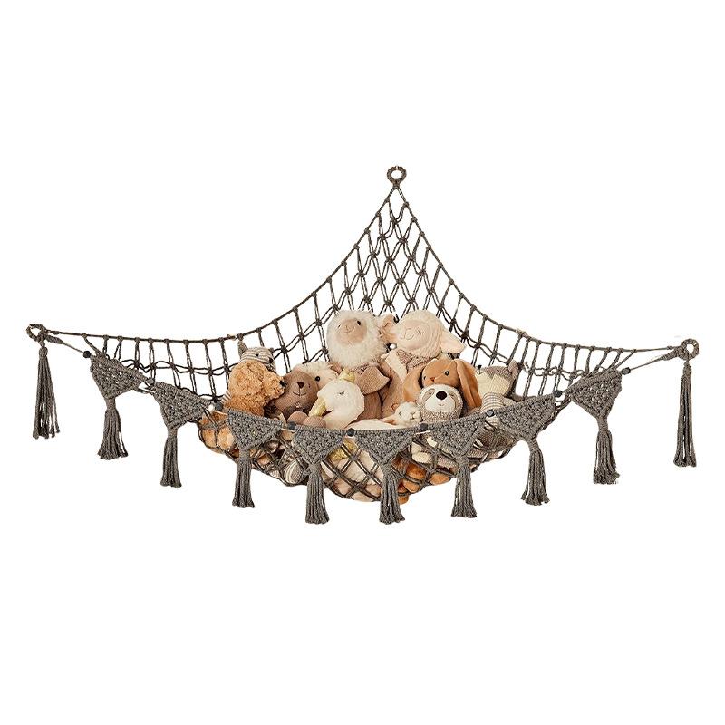 Huge Plush Hammock - Cute Stuffed Animal Storage Net, Nursery & Bedroom Wall Decor