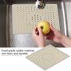 2pcs Food Grade Rubber Kitchen Sink Mat Fast Draining Sink Liner  Glassware Protection