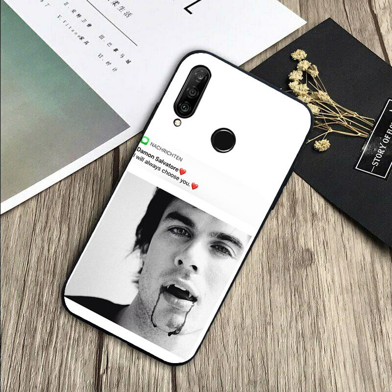 Damon Salvatore Vampire Diaries For Huawei Nova 8i 11i 12i 12s 9 10 SE Y60 Y70 Y90 Y72 Y73 Y61 Y91 P60 Pro P30 P40 Lite Case