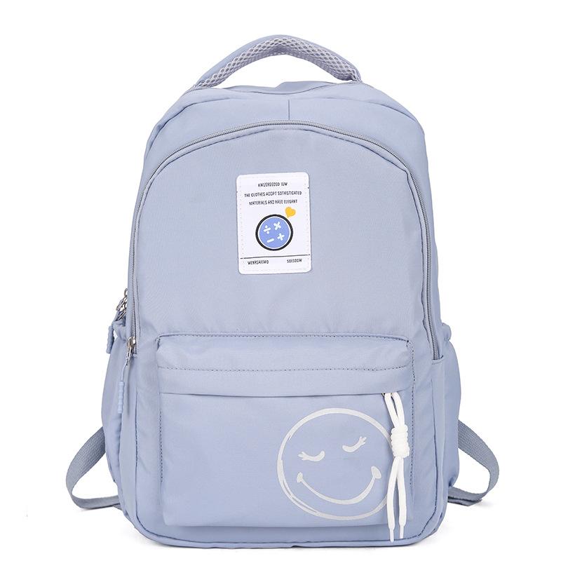 

Школьные сумкиНовый повседневный рюкзак, для старшеклассников и студентов колледжа, простой и универсальный рюкзак для путешествий на открытом воздухе, трендовый синий