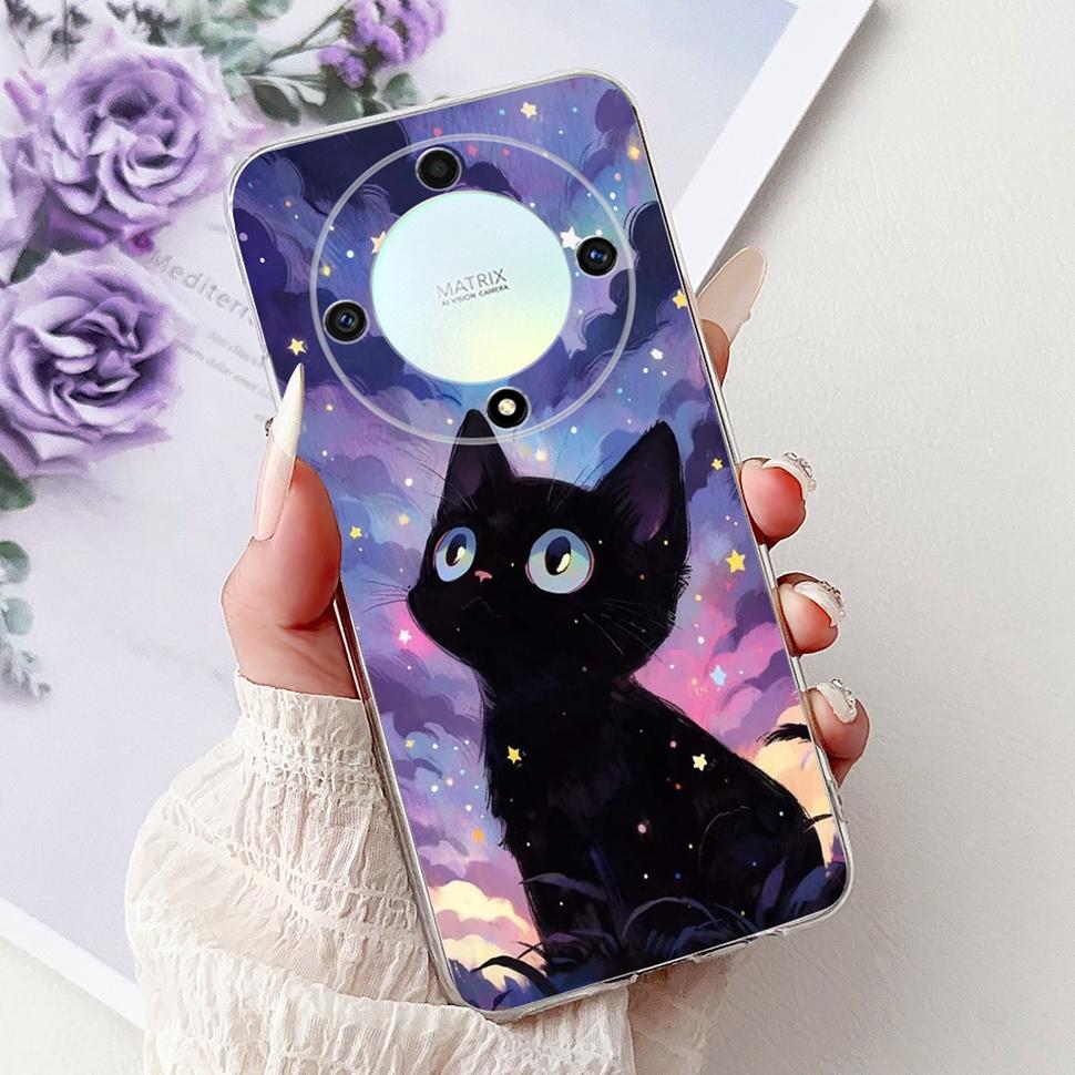 For Honor X9b 5G Case Flowers Butterfly Painted Cover Soft Silicone Casing For Honor X9 X9 b HonorX9b 5G Phone Case