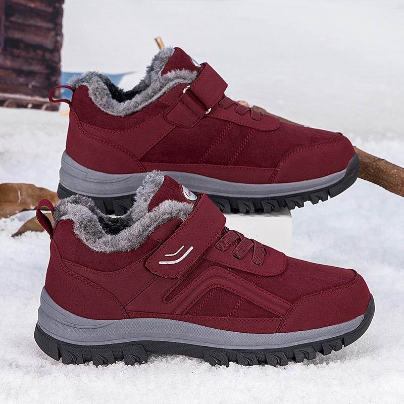 YRZL Men's Winter Boots Thermal Waterproof Boots Anti Slip Snow Shoes Warm Thermal Outdoor Hiking Boots Non Slip Men Footwear