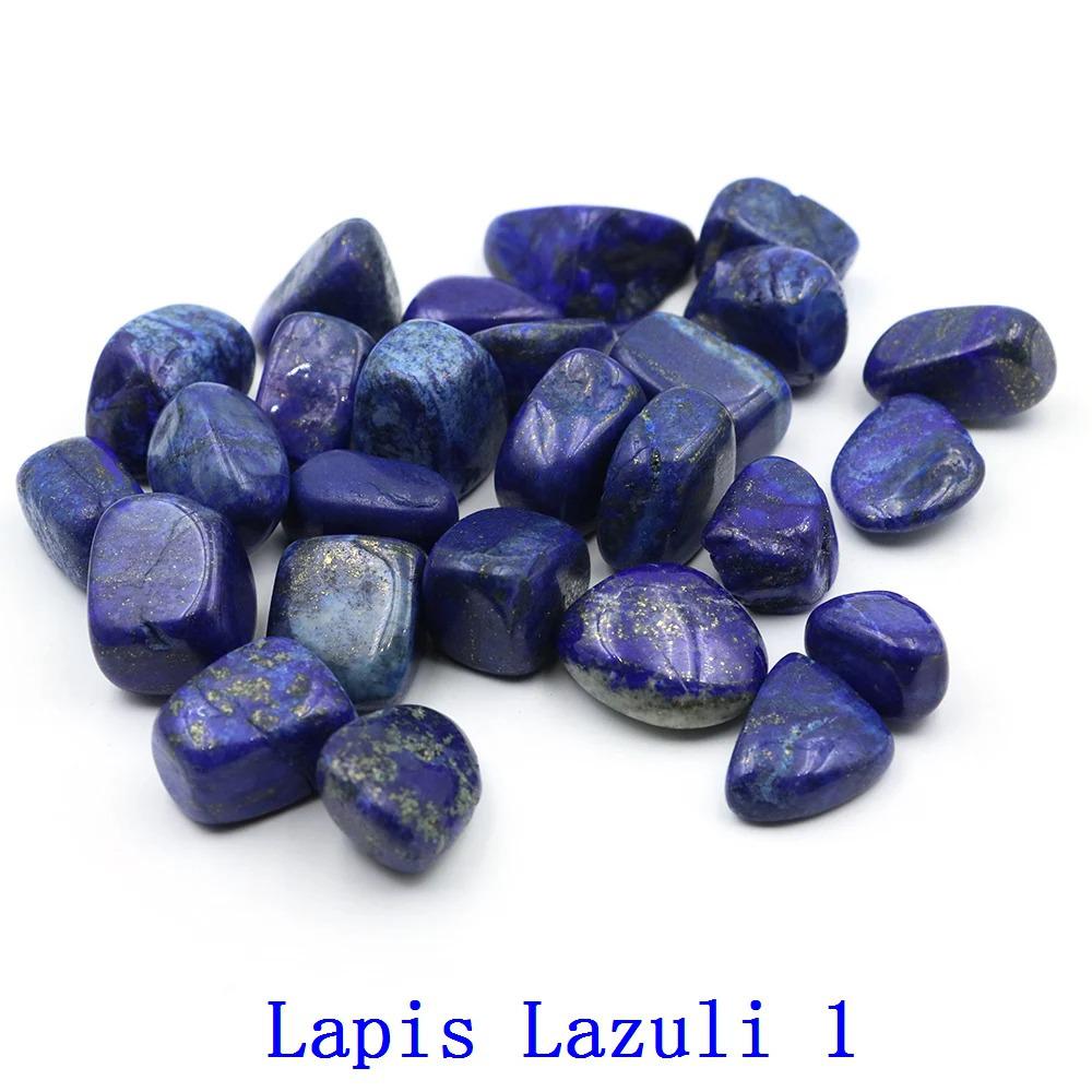 Mixed Gemstone Assortment: Raw Crystal Pebbles, Crushed Stone, Red Agate, Lapis Lazuli, Rose Quartz, Red Jasper, Amethyst.