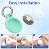TPU Cover for Air tag Holder with Keychain Protective Shell Tracker Accessories Anti-scratch Sleeve For Air tag Case