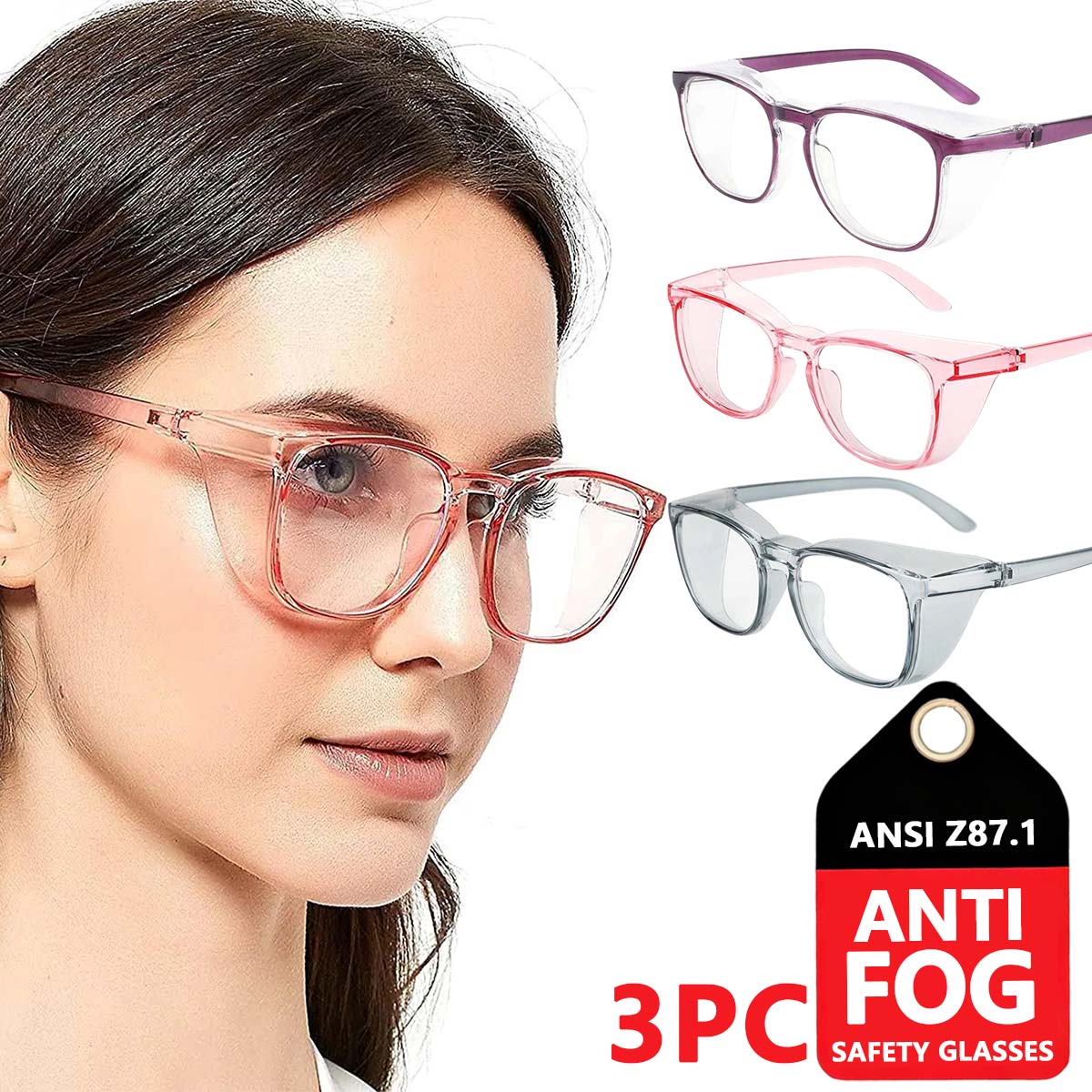 anti glare safety glasses safety glasses z87 lab safety glasses for women onion goggles purple HM9
