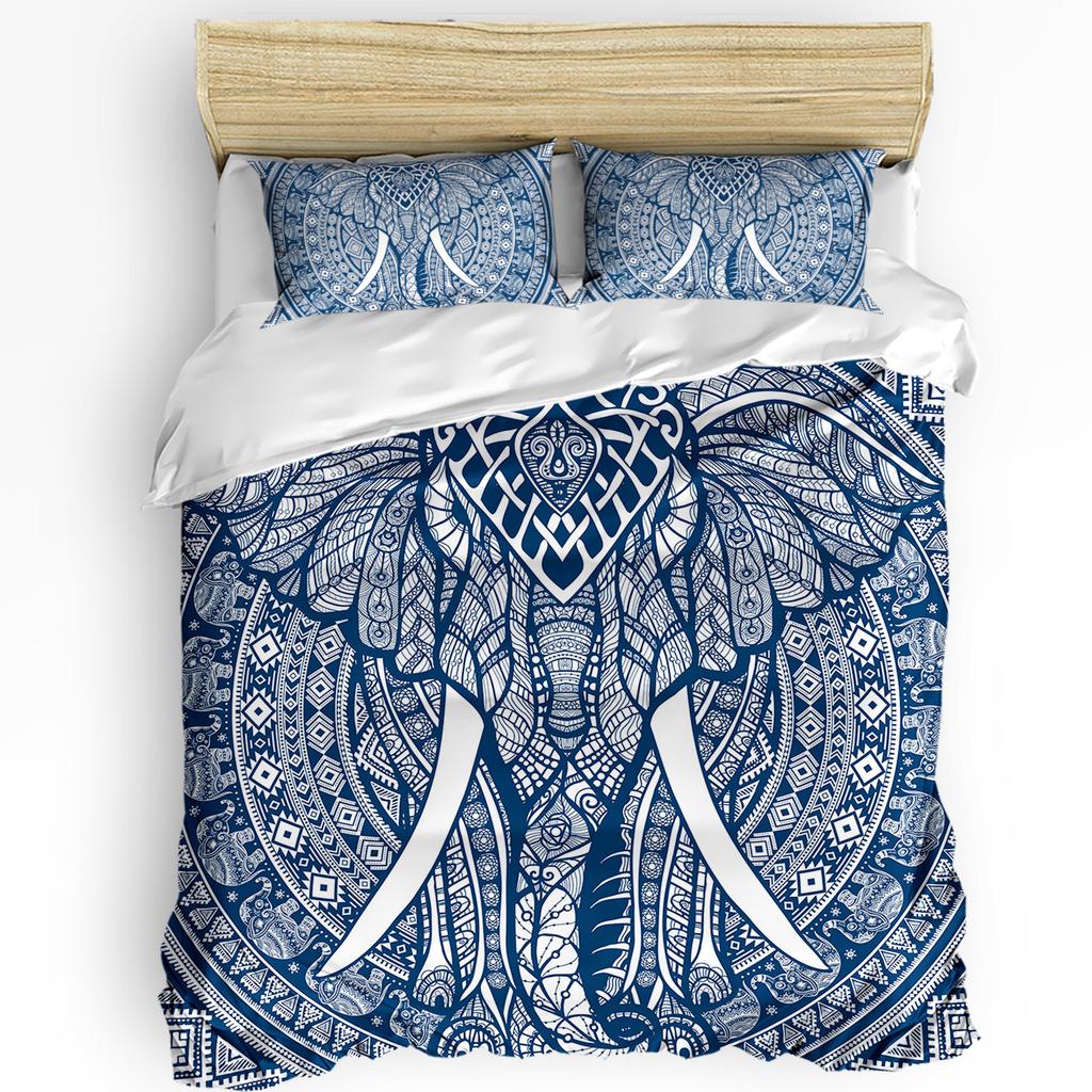 Mandala Gradient Povlak na přikrývku s povlakem na polštář Vlastní 3dílná ložní souprava Přikrývka Dvojlůžko Bytový textil
