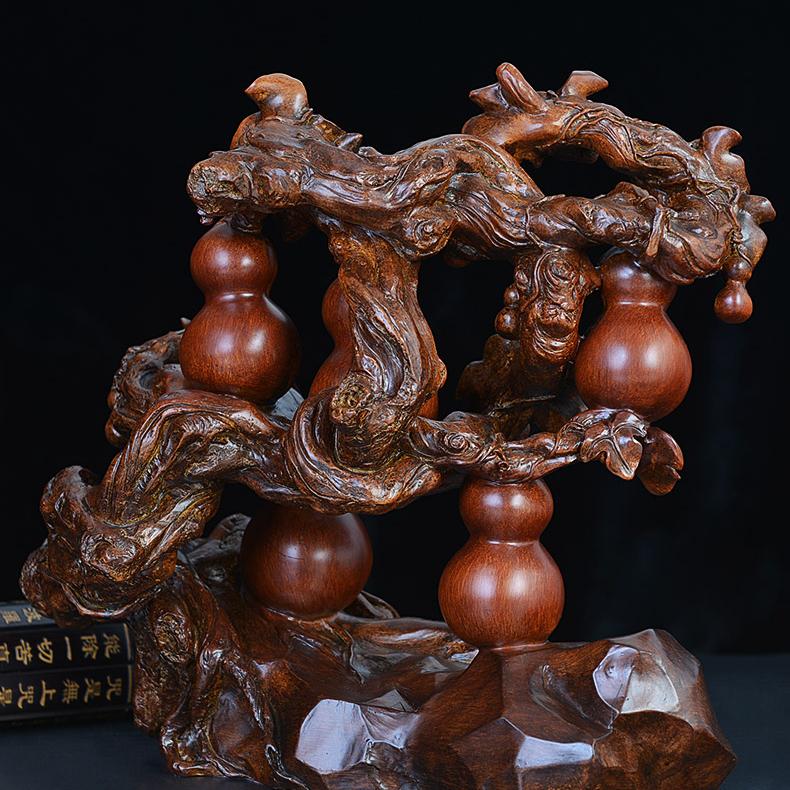 Gathering Wealth Zhao Cai Gourd Decoration Living Room New Chinese Home Wine Cabinet Ornaments Craft Creative Decoration