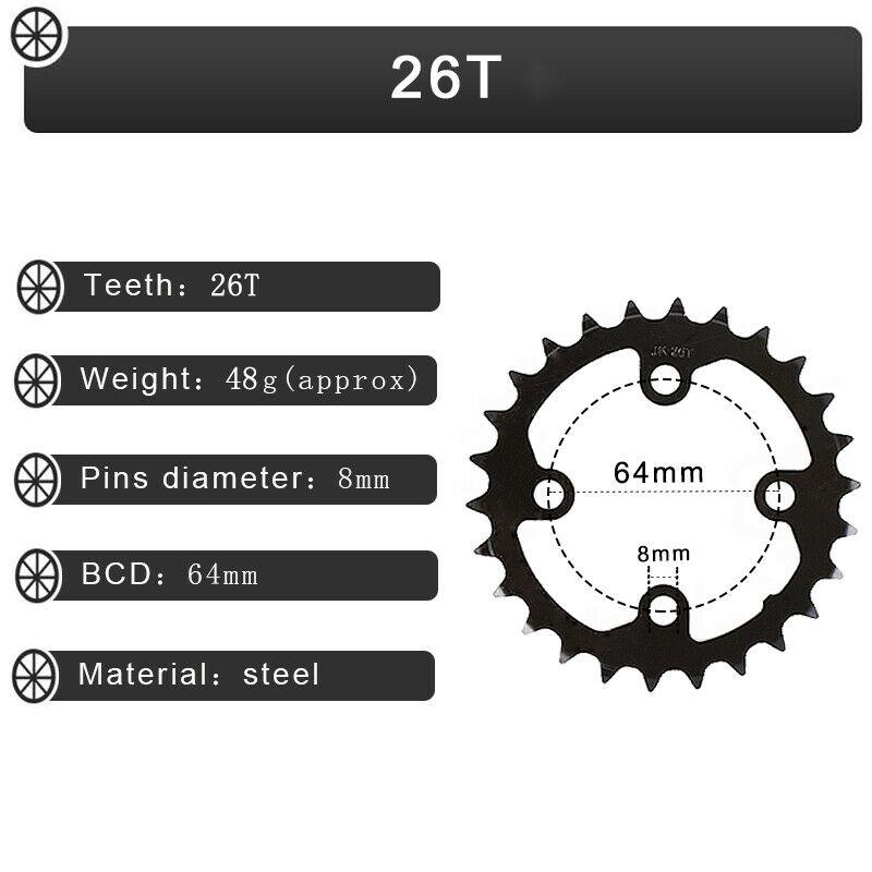 

2*10S Bicycle Chainring 104/64BCD MTB Chainring 26T 38T Double Speed Mountain Bike Chainwheel For 20Speed Bike Crankset