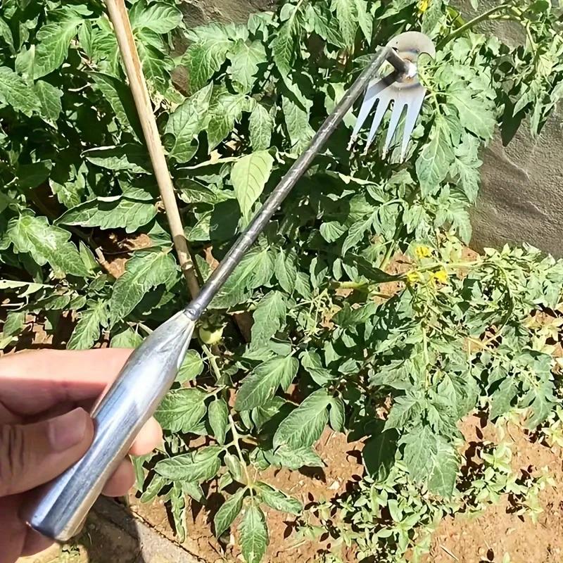 Portable Manual Hoe Weeding Puller Manual Small Hoe Gardening Tool Lawn Root Remover For Gardening Outdoor Digging Tool