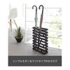 Yamazaki Jitsugyo 2361 Wide Black Approx. W30 x D10 x H43cm BRICK Umbrella Stand Can Also Store Folding Umbrellas