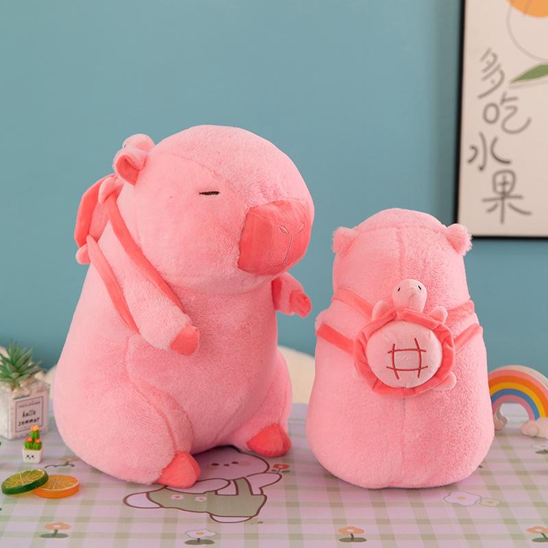 Capibara Capybara Ugly Cute Doll Capiella Pull Pillow Cuddle Sleeping Doll Plush Toy Backpack Girls Gift