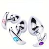 3PCS/Set Metal Anchor Base Outdoor Women's Anal Plug Couple Sex Toy Stainless Steels Man Butt Plug Trainer Adult Sex Anal Masturbator