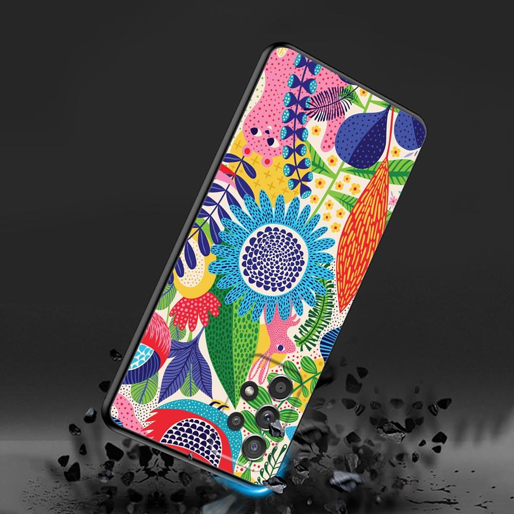 Jungle illustration Snake Cats Sloth Phone Case For Samsung Galaxy A57 A56 A37 A55 A36 A26 A54 A52 A35 A34 A25 A17 A16 A07 Cover