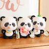 Panda Plush Cuddly Keychain Stuffed Bubble Blowing Designs Collectible Gifts