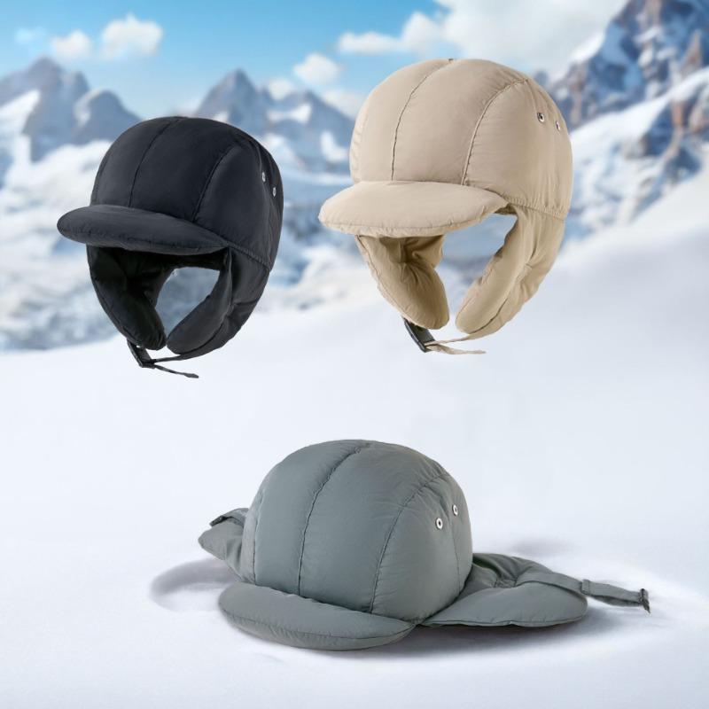 Winter Women's Water-proof Outdoor Warm Hat, Ear Protection, Wind-proof Snow-proof Cold Fleece Cycling Hat