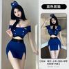 Sexy Stewardess Suit Cosplay Uniform Suit Split Hollow Pure Desire COS Female Live Streaming Host