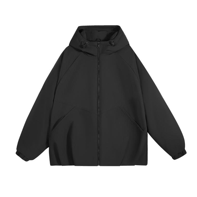 Mens Winter Puffer Jacket Warm Thick Cotton Coat Hooded Loose Fit Casual Outerwear Cold Weather