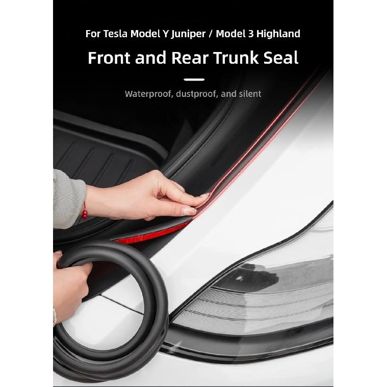 For Tesla Model Y Juniper Door Seal Strip Soundproof Rubber Weatherstrip for Model 3 Highland B-Pillar Sealing Noise Reduction