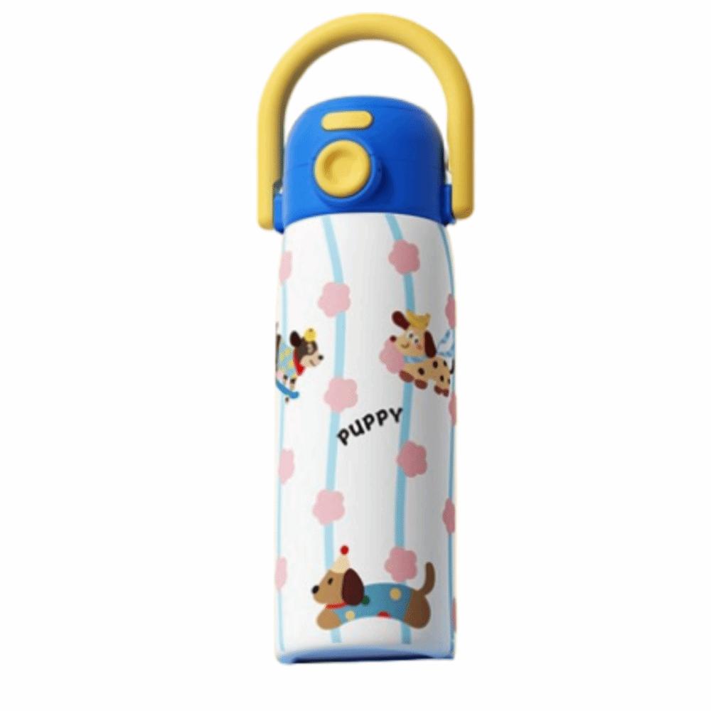 Reusable Creative Thermal Water Bottle 500ML Portable Thermal Cup Double Wall Large Capacity Drinking Straw Cup Household 500ML