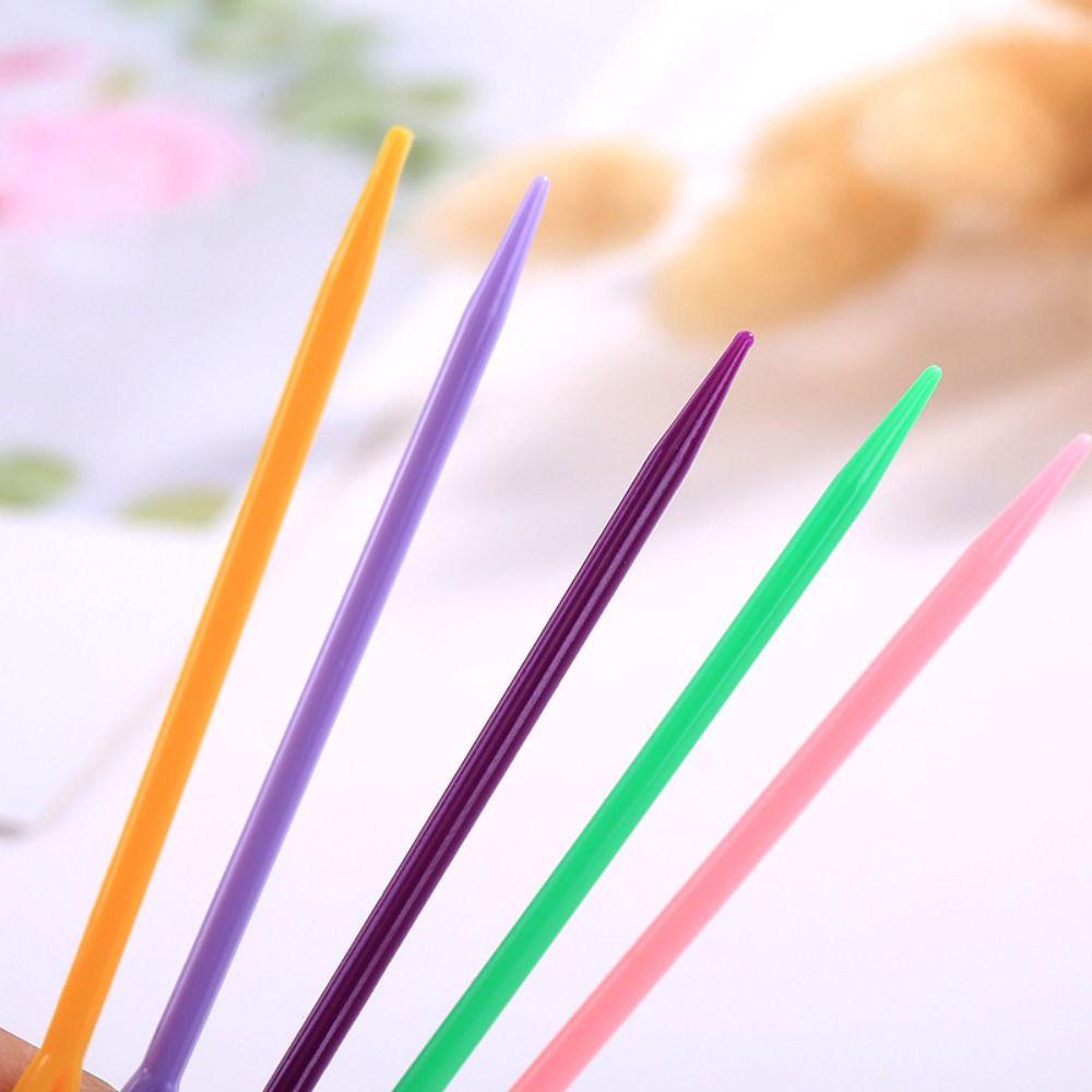 7/9cm ABS Knitting Needles Plastic DIY Crochet Hooks Sewing Needle Tool  Kids DIY Toys