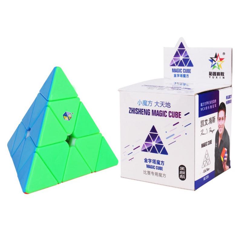 Yuxin Pyramid Stickerless Speed Cube 3x3 Triangle Cube Puzzle