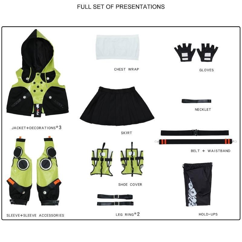 

Zero Zenless Zone Anby Demara Cosplay Game Characters Halloween Party Gifts XS