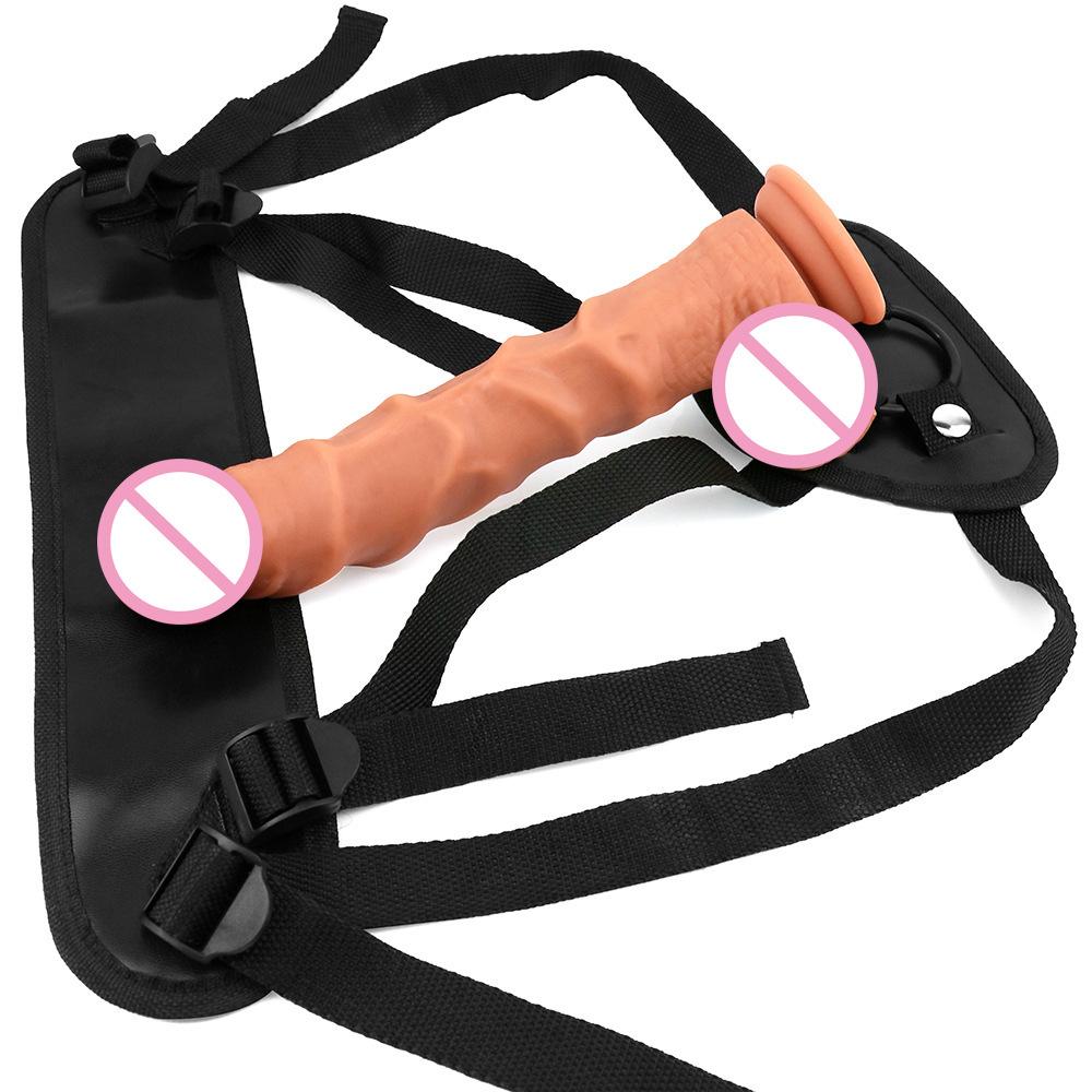 Silicone Dildo Pull-up Pants Wearing Soft Flesh Dildo Realistic Dildo Male Genitalia Adult Sexual Products