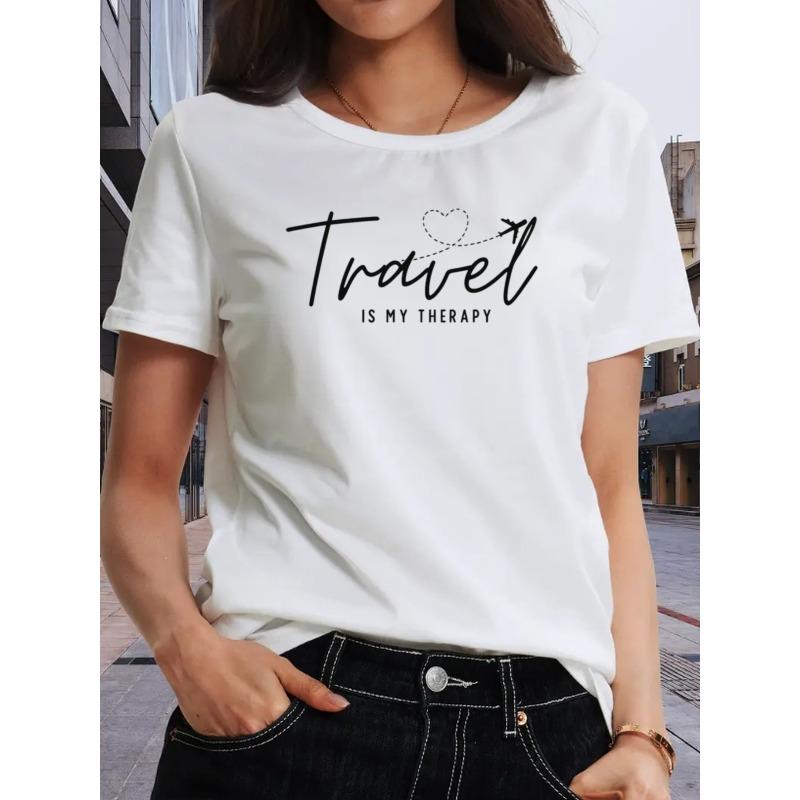 Women s Casual Loose Short Sleeve Round Neck Summer Fashion T-Shirt Top S белый