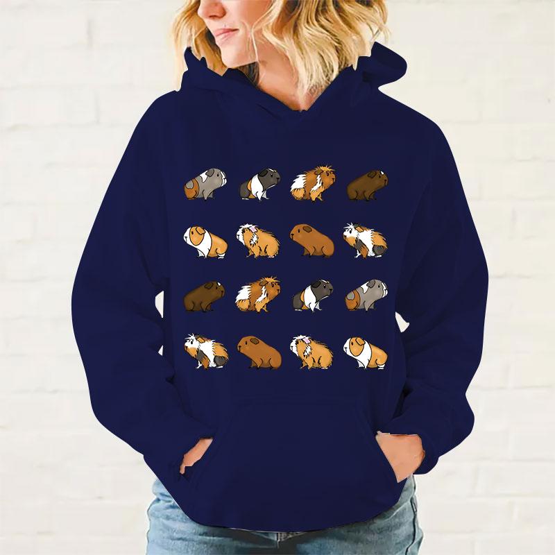 New Autumn And Winter Popular Guinea Pig Printed Hoodies For Women Men Pullover Fashion Plus Size Sweatshirts Clothing