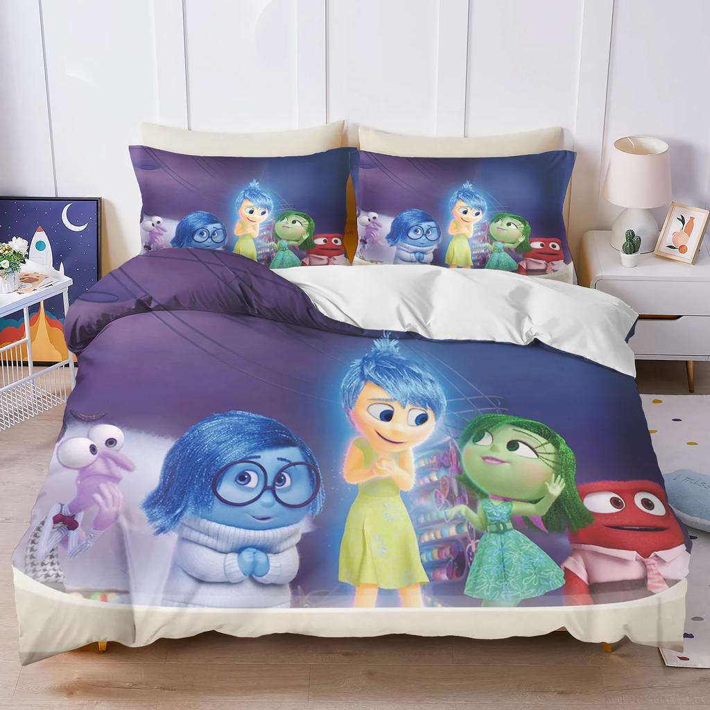 Inside Out Duvet Cover Set Comforter Bedding 3d Children'S Bedding Set 3-Piece 1 Quilt Cover King Size