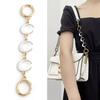 Extension Chain DIY Shoulder Bag Strap Replacement Extended Shape Chain Hollow Moon Purse Polished Lightweight Wallet Strap