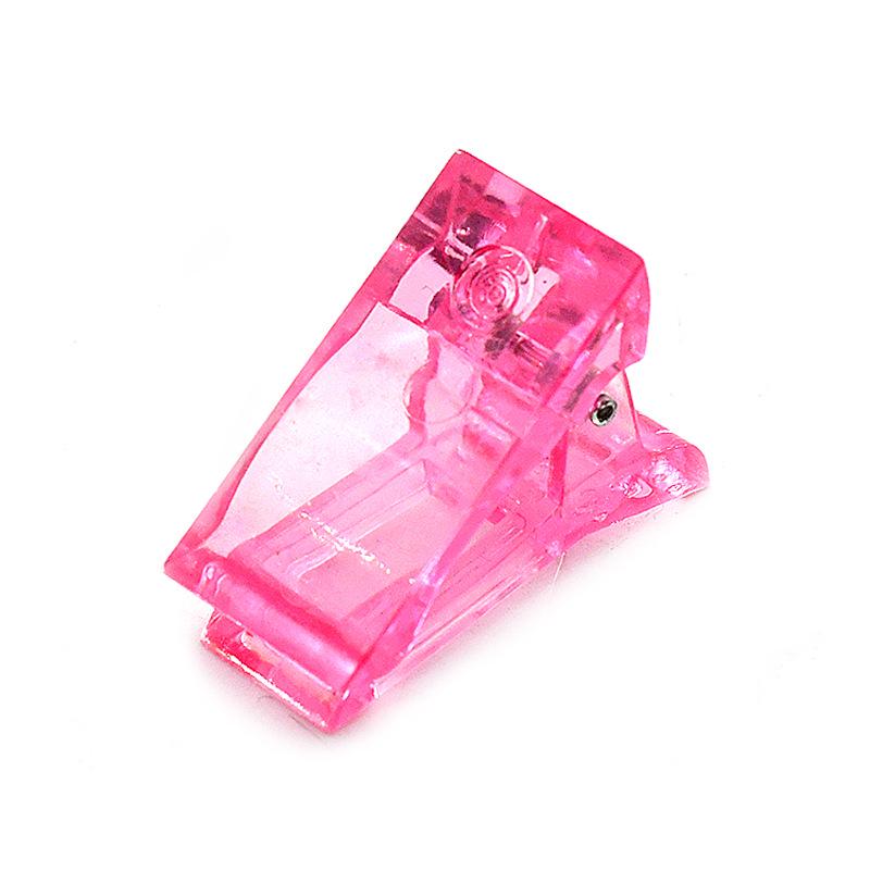 

Цветные хрустальные зажимы для нейл-арта - Многоцветные формирующие и фиксирующие зажимы для гелевого наращивания розовый