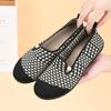 Autumn New Cloth Shoes Medium and Soft-soled Shoes Fly-woven Breathable Lightweight Casual Shoes