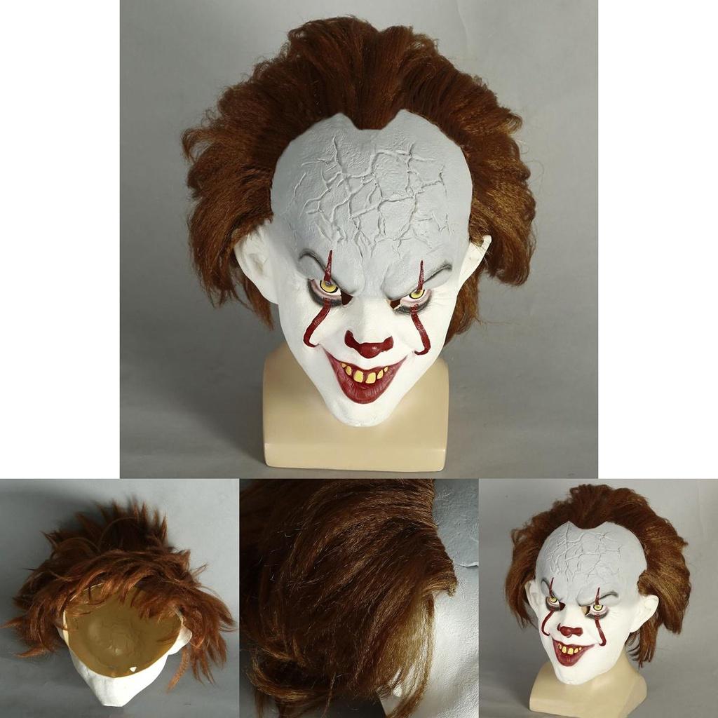 Auffällige Stephen King's Es Pennywise Maske Ideal Für Halloween-Kostüm-Enthusiasten