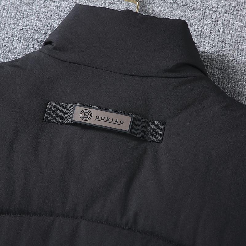 Liela izmēra L-8XL Modes Silta bez piedurknēm veste Vīriešu Ziemas jakas Ūdensnecaurlaidīgs Ikdienas Biezs Vīriešu mētelis