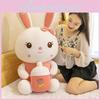 Cute Pink Bunny Plush Toy Featuring Adorable Bottle Rabbit Design For Kids Gifts And Sleep Pillows