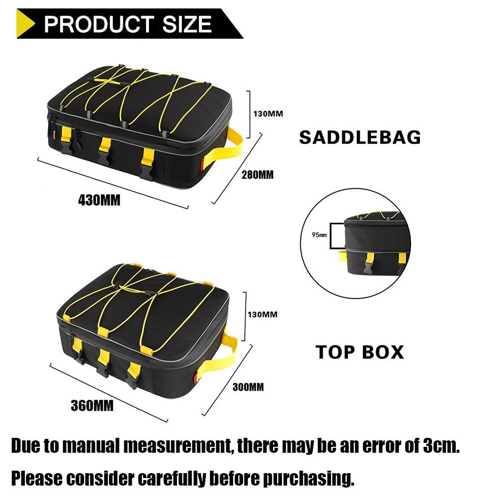 Universelle Topcase-Koffer-Tasche Koffer Gepäcktaschen Für BMW R1250GS Für KAWASAKI Für SUZUKI Seitenkofferträger Aufbewahrungstasche Für Honda