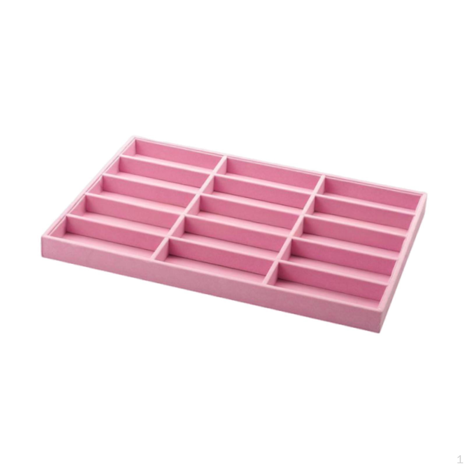 

Eye Glasses Holder Container Sunglasses Organizer Box Large Capacity Fashionable Display рожевий