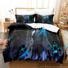 3D Print Anime Solo Leveling Bedding Set Duvet Cover Bed Set Quilt Cover Pillowcase Comforter King Queen Size Boys Adult Bedding