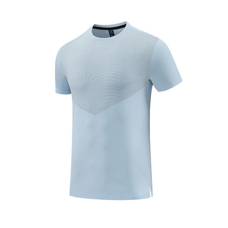 Men's Quick-Dry Sports Hiking Tee: Sweat-Wicking, Crew Neck, Short Sleeve, Digital Print Fitness Top