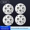 4Pcs 4 Beads Self Adhesive Caster Mini Swivel Wheels Universal 360 Degree Rotation Pulley For Furniture Storage Box