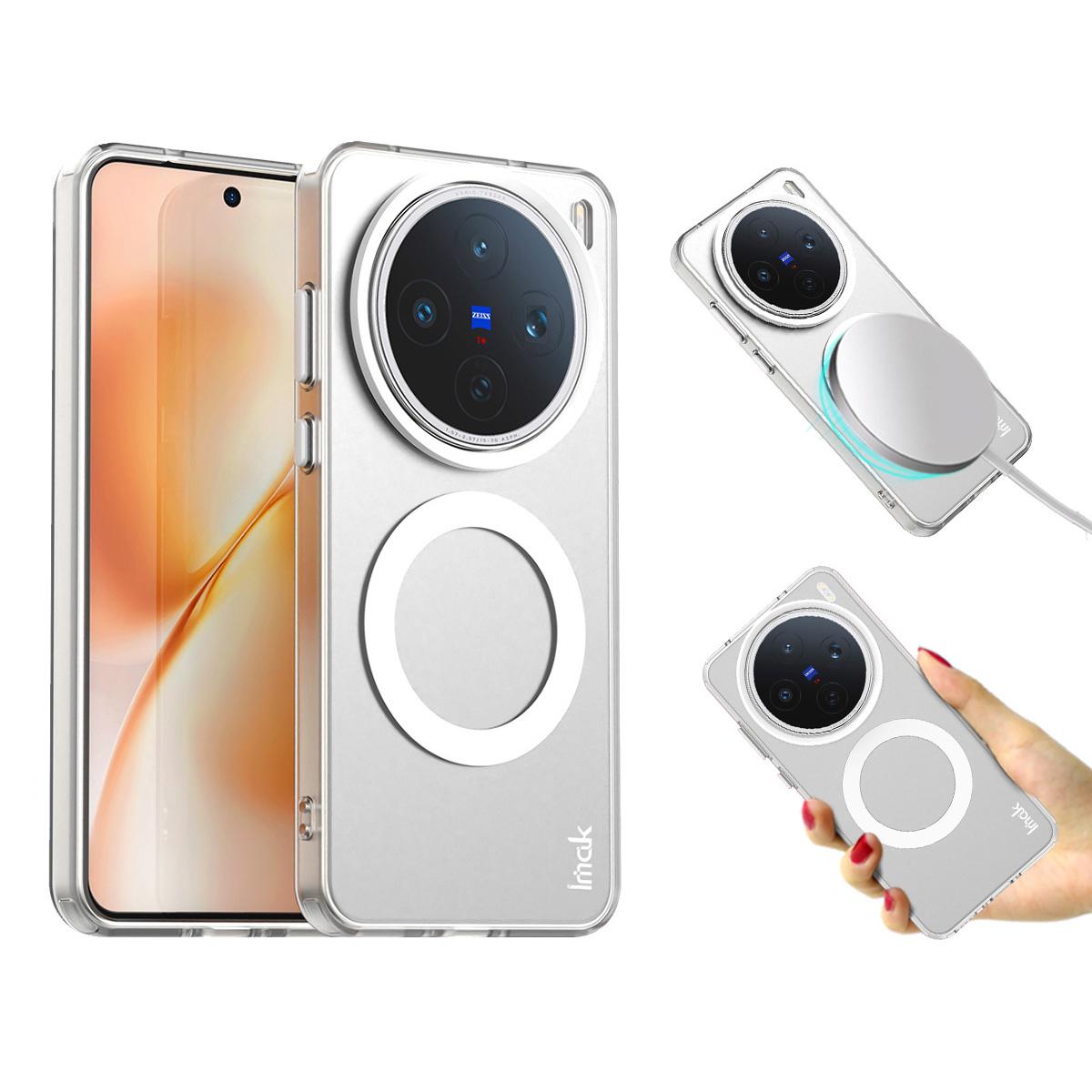 IMAK For vivo X200s 5G Magnetic Case Candy Color Anti Drop TPU + PET Back Cover G