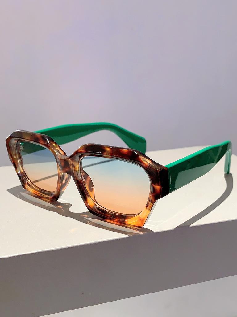 Oversized Square Shape Sunglasses New Stylish Vintage Outdoor Shades Trendy Brand Designer UV400 Women Eyewear