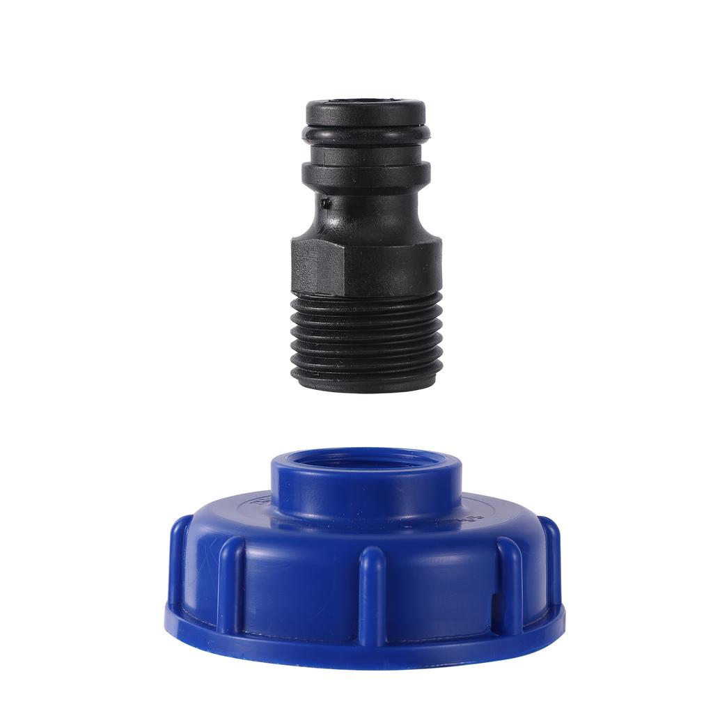 IBC S60 Drain Adapter 1/2"3/4"female thread Tank Adapter 16mm Quick Hose Fitting Faucet Valve Adapter Garden Hose Adapter