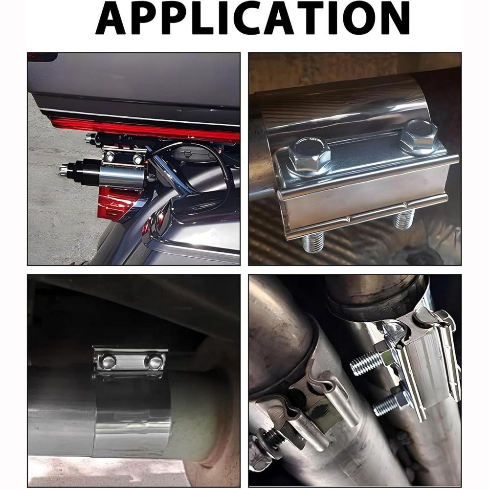 40/45/50/55/57/60/63mm Pipe Connection Hoop Stainless Steel Exhaust Clamp  Car Exhaust System