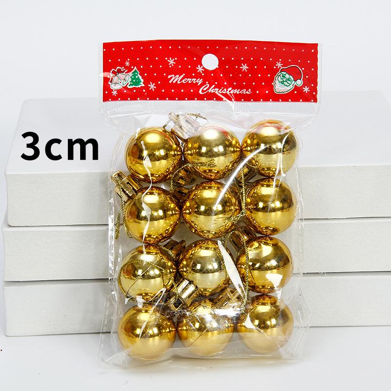 Large and Small Shiny Christmas Ball Tree Decorations