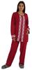 Moomaya Womens Solid 2 Pcs Nightwear Set Sleepwear Top & Pajama PJ NightSets