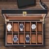 Baskiss Luxury Wooden Watch Storage Collection Watch Display 12-Watch Case, Box, Case,