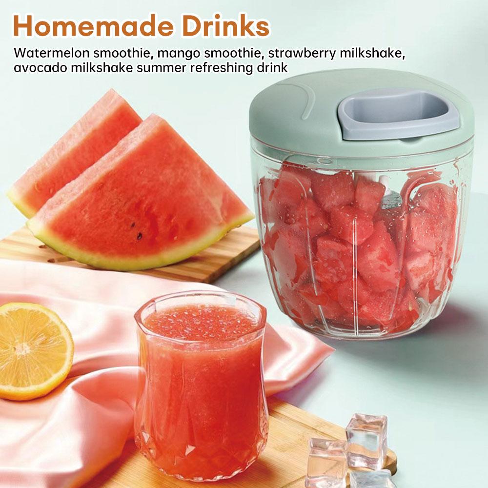 500/900ML Manual Garlic Grinder Chopper Meat Cutter Hand Pull Chop Chopper Manual Food Processor Kitchen Cooking Accessories